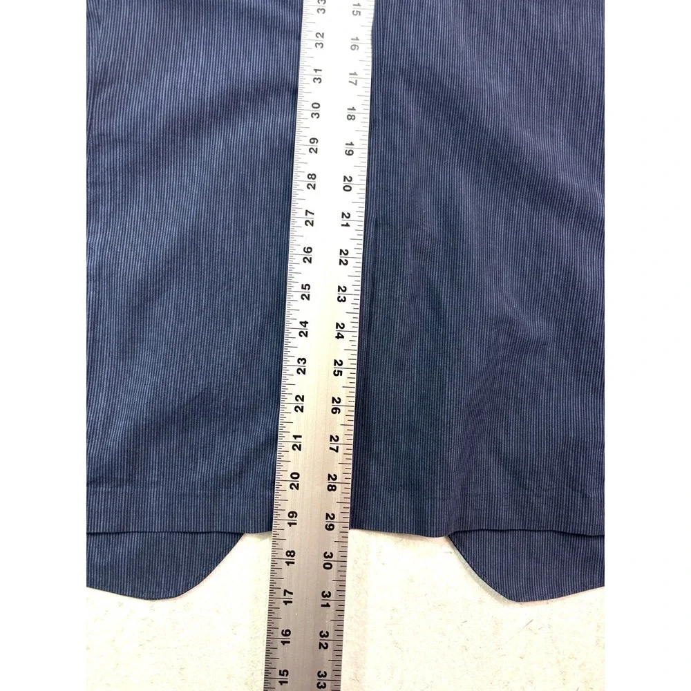 NEW Banana Republic 44R Blue Stripe Slim Stretch Cotton Blazer Jacket Sport Coat